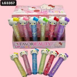 Gloss Con Glitter Kitty 24 Piezas LG3357