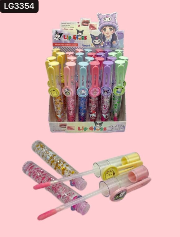 Gloss Mágico Con Glitter Sanrio 24 Piezas LG3354