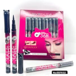 Delineador Gato Plumín Negro 24 Piezas EB7032
