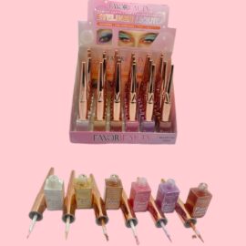 Delineador Liquido Con Glitter 24 Piezas EB7185